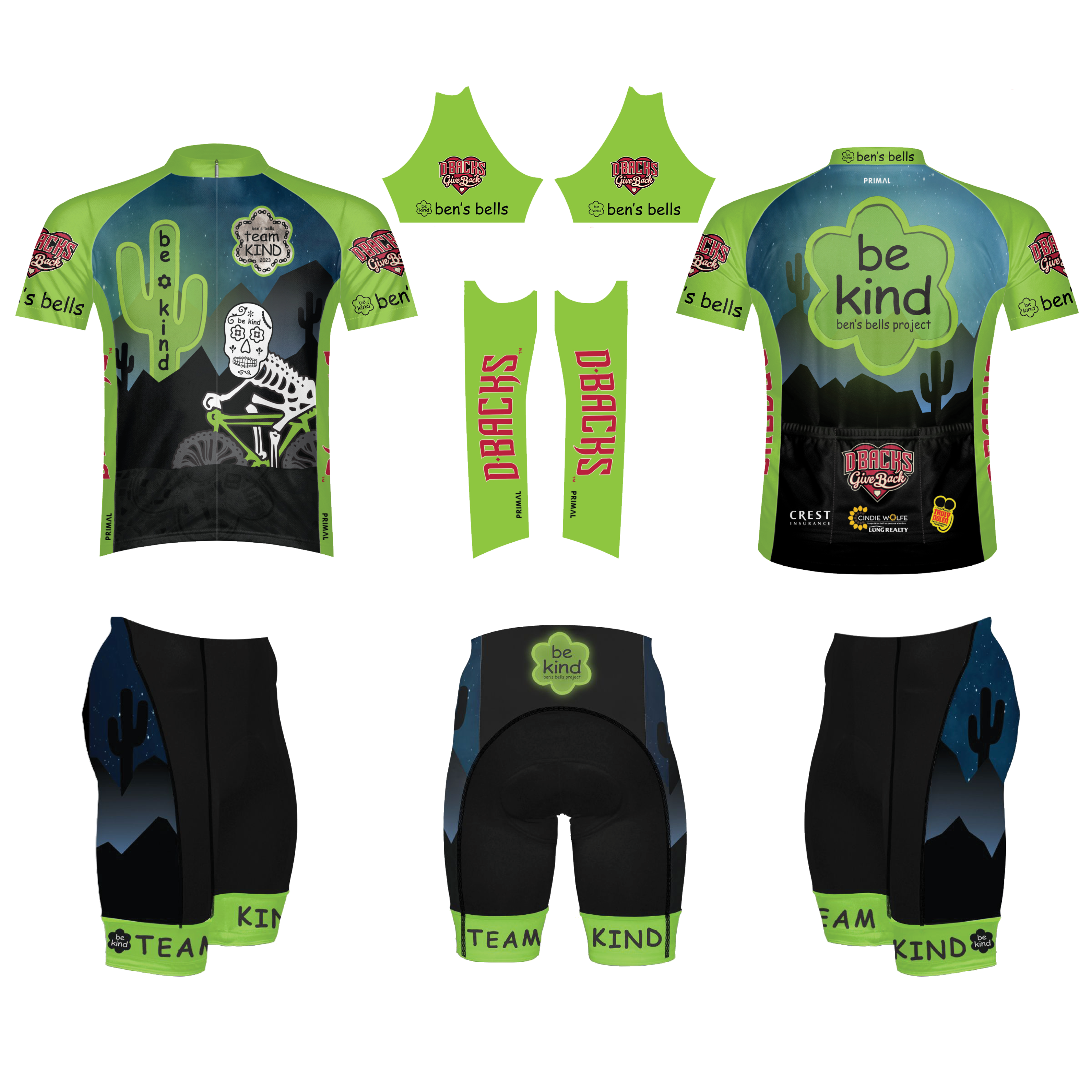 2023 Team Kind Riding Kit with sponsors